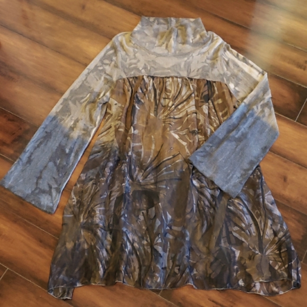 Scandal Boho Silk Wool Dress OS